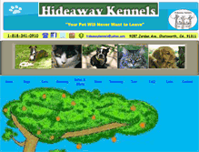 Tablet Screenshot of myhideawaykennels.com